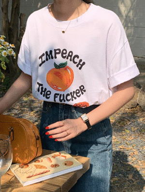 아임피치 프린팅 티셔츠 여름 반팔 나염 배색 래터링 루즈핏 오버핏 래글런 무지 라운드 기본 베이직 